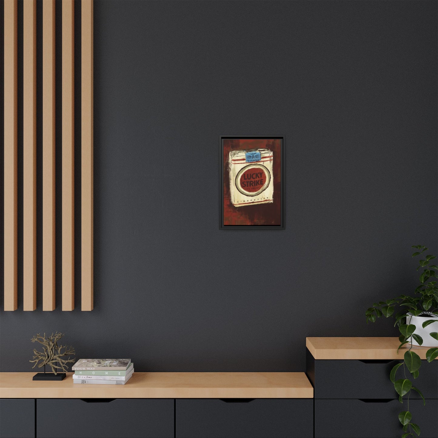 Lucky Burn - Gallery Wrapped Print with Black Frame