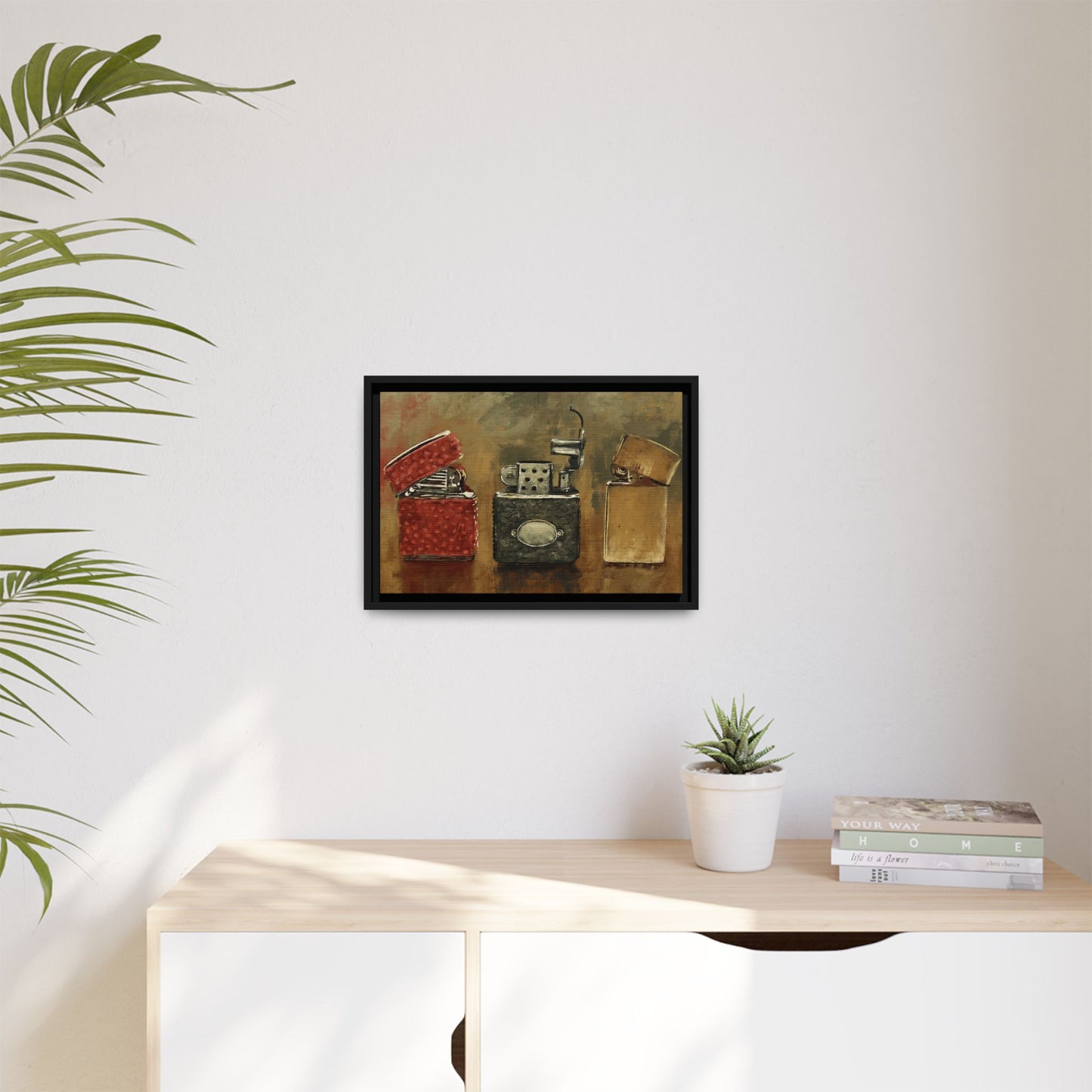 Old Flame - Gallery Wrapped Canvas with Black Frame