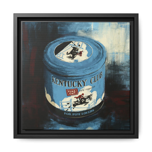 Kentucky Club Pipe Tobacco - Gallery Wrapped Canvas with Frame