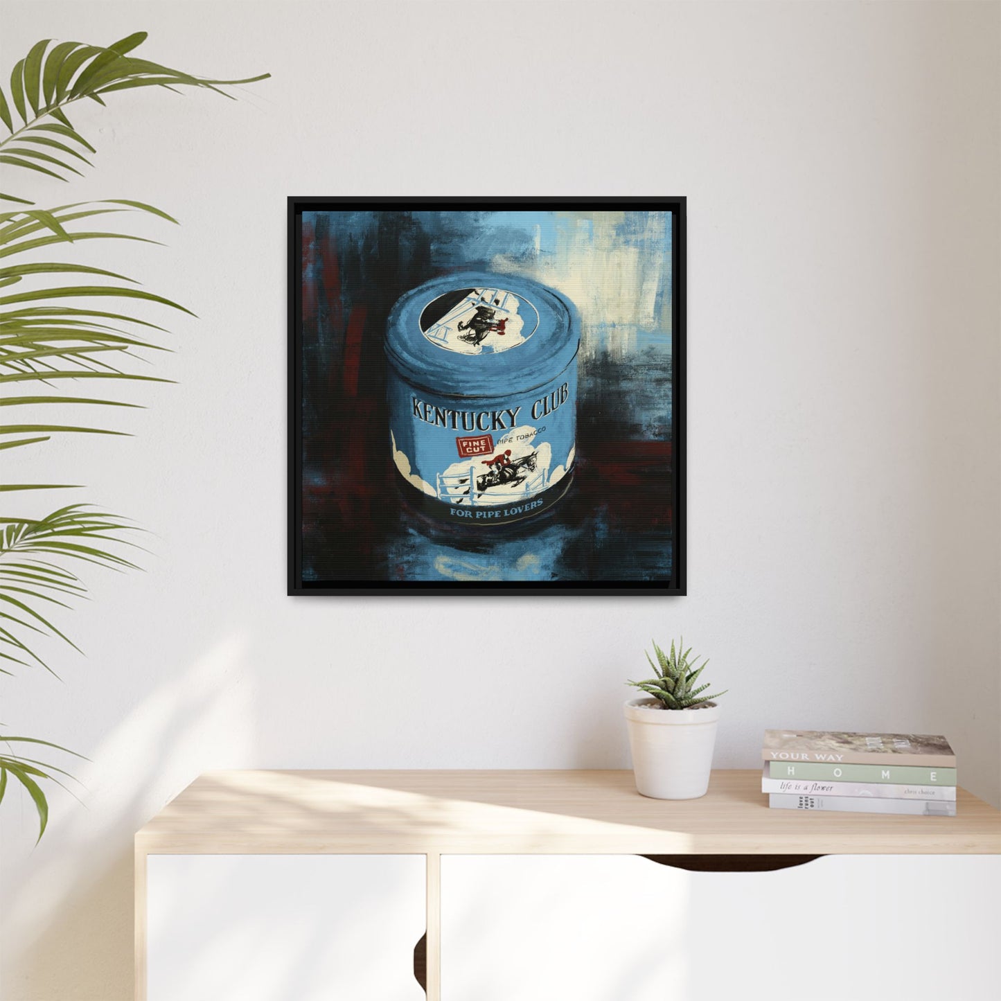 Kentucky Club Pipe Tobacco - Gallery Wrapped Canvas with Frame