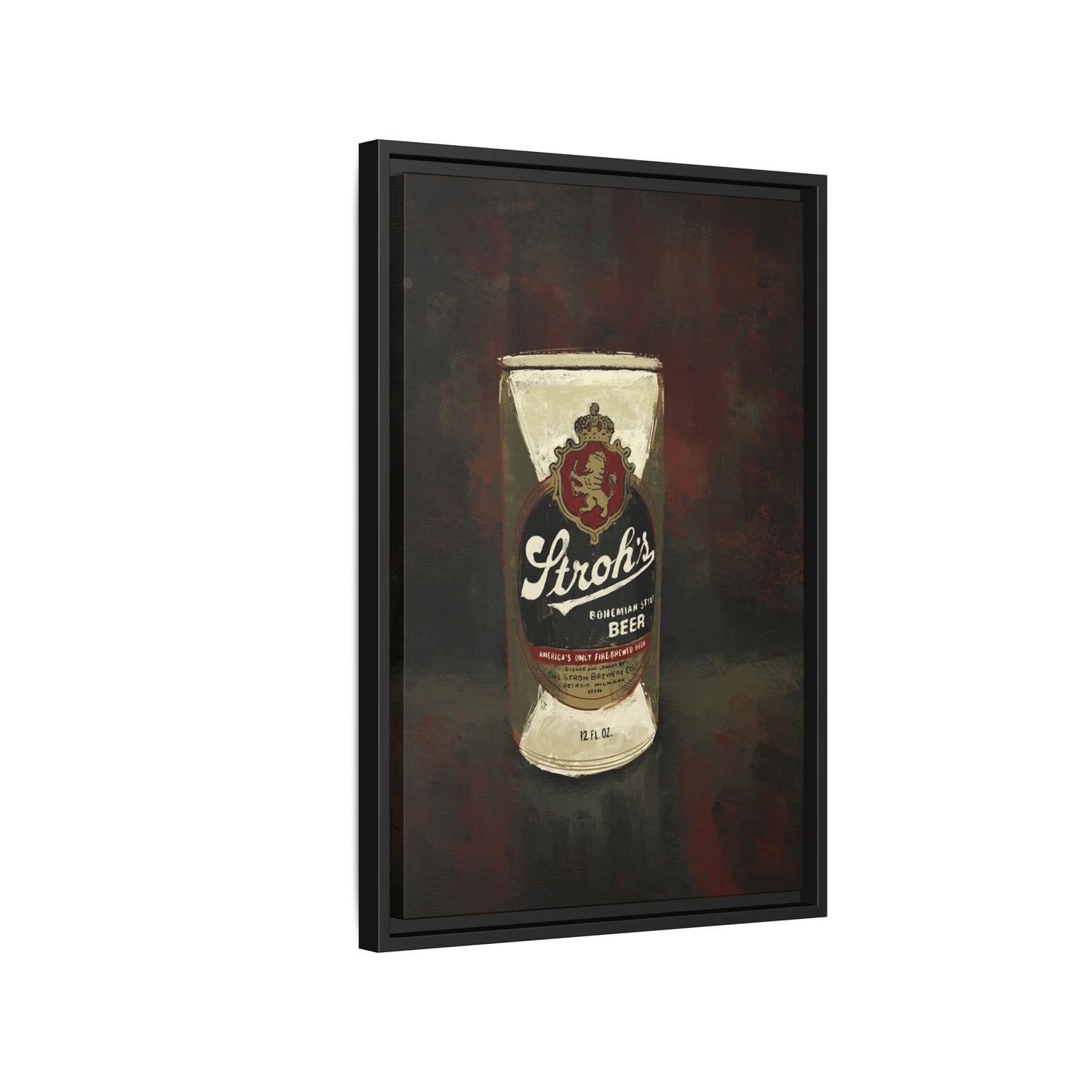 Detroit Classic Can - Gallery Wrapped Print with Black Frame