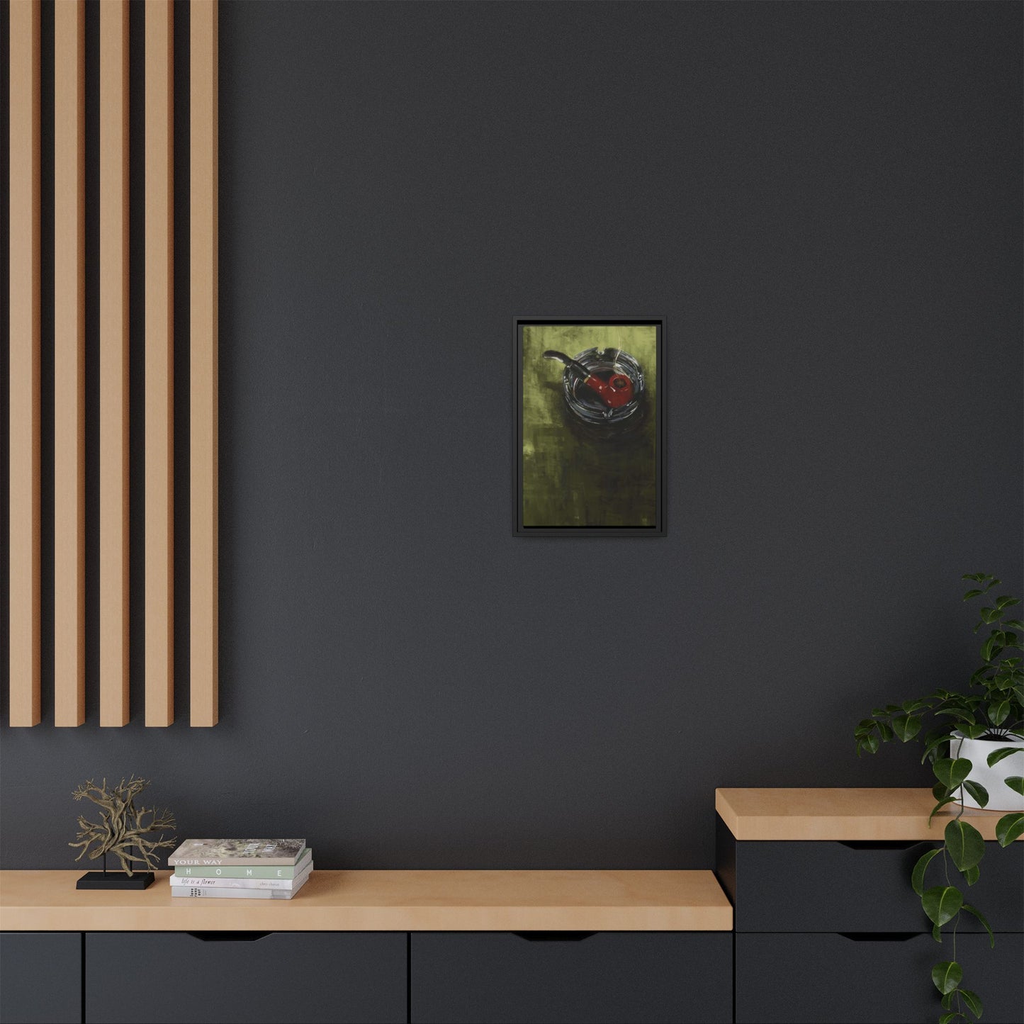 The Quiet Corner -  Gallery Wrapped Print with Black Frame
