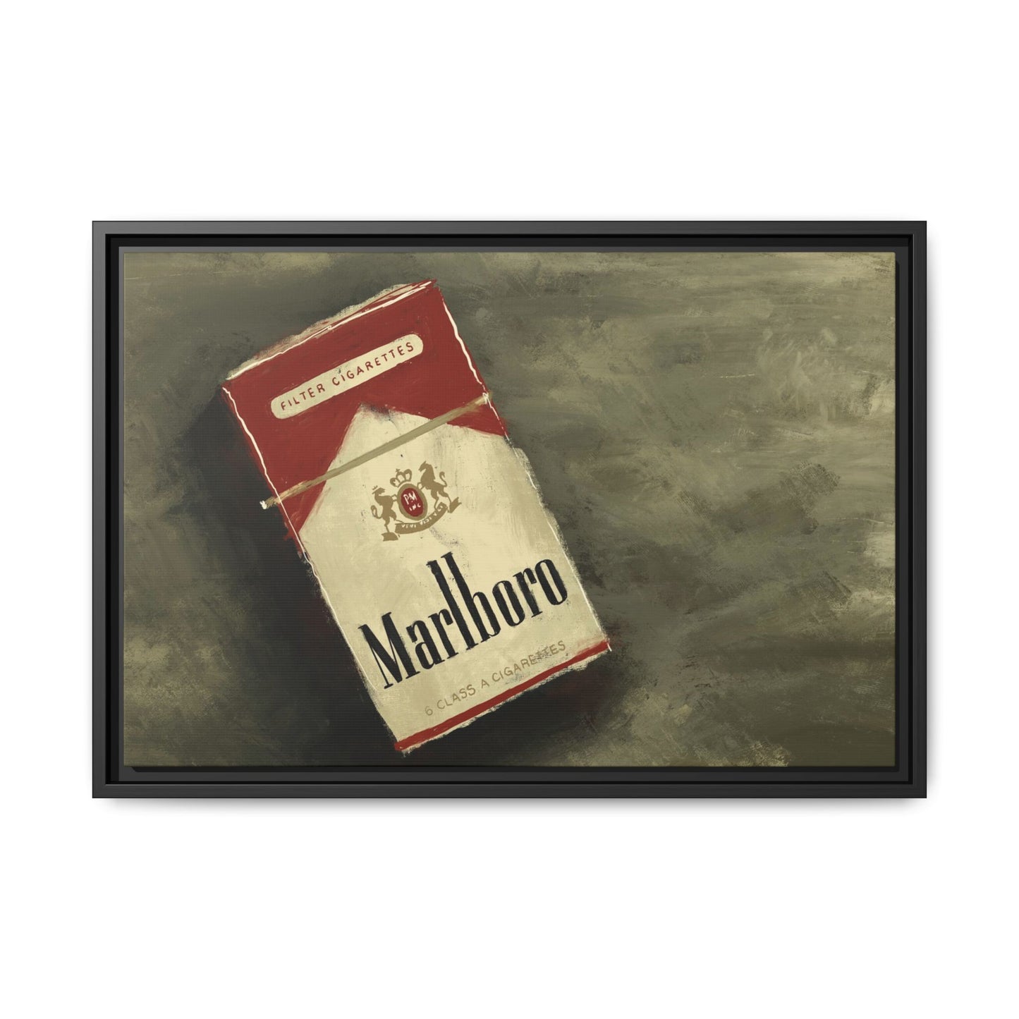 Vintage Reds - Gallery Wrapped Canvas with Black Frame