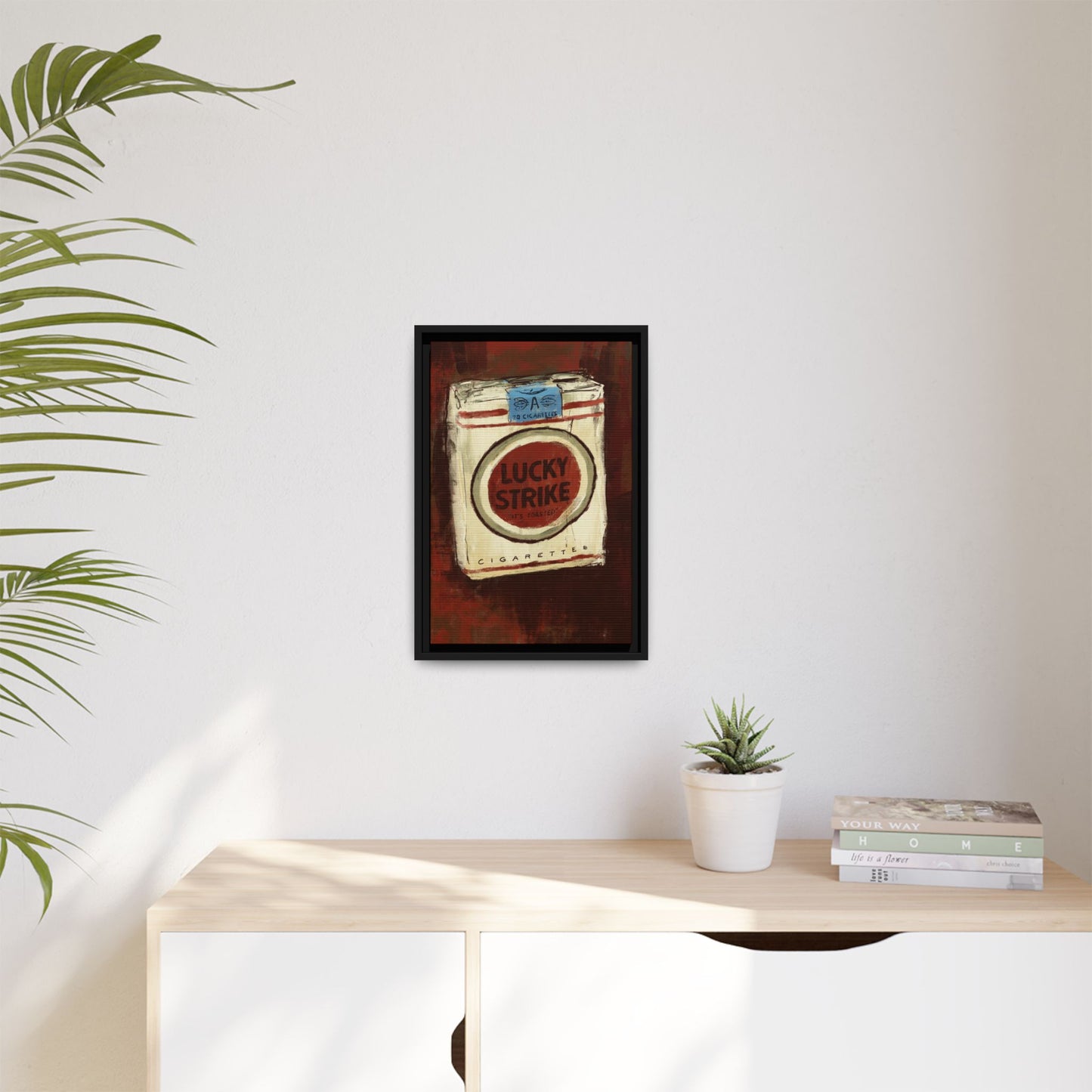 Lucky Burn - Gallery Wrapped Print with Black Frame