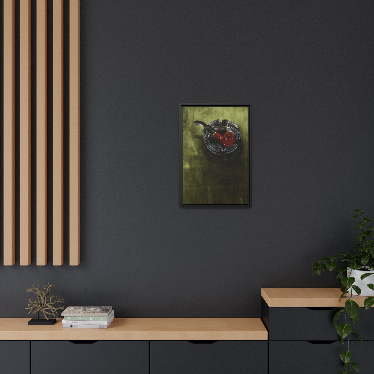 The Quiet Corner -  Gallery Wrapped Print with Black Frame