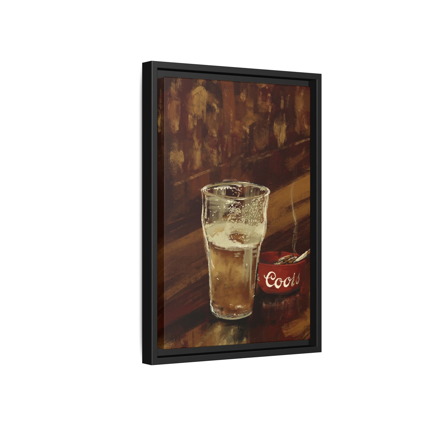 One for the Road Framed Canvas Ar