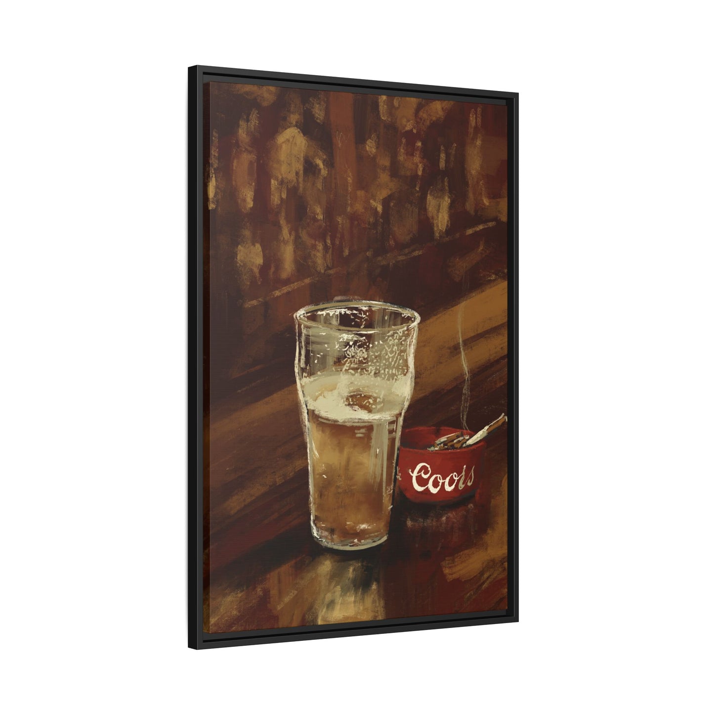 One for the Road Framed Canvas Ar