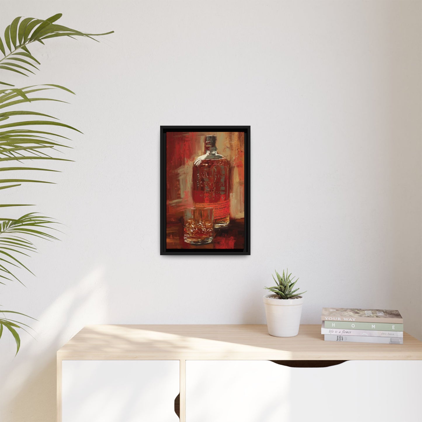 Frontier Pour - Gallery Wrapped Print with Black Frame