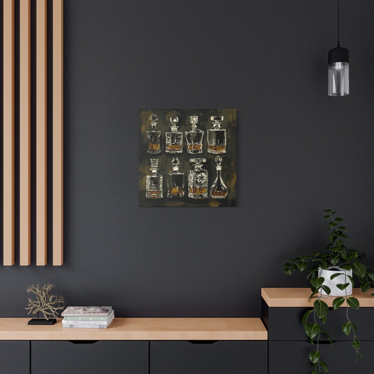 The Good Pour Whiskey Art Canvas