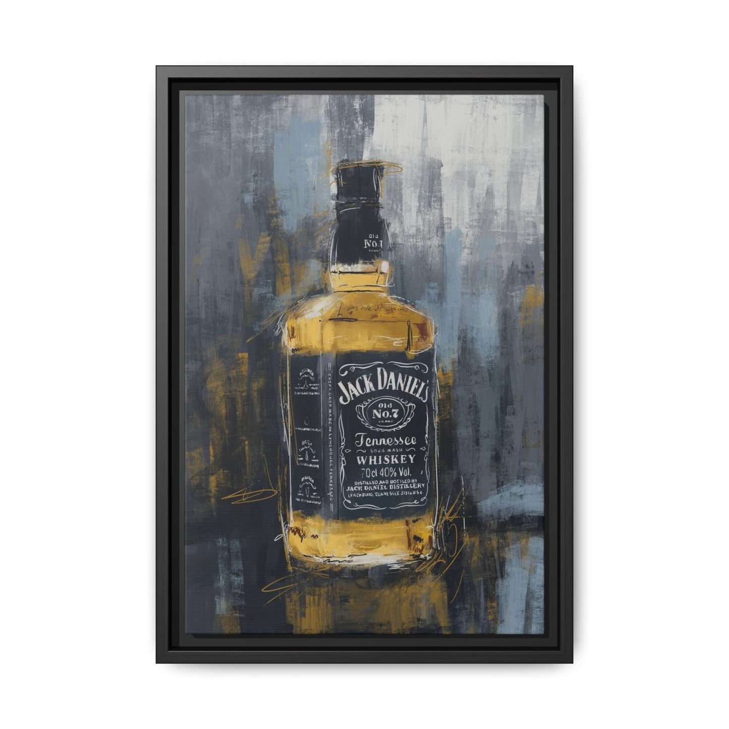 Tennessee Whiskey - Gallery Wrapped Print with Black Frame