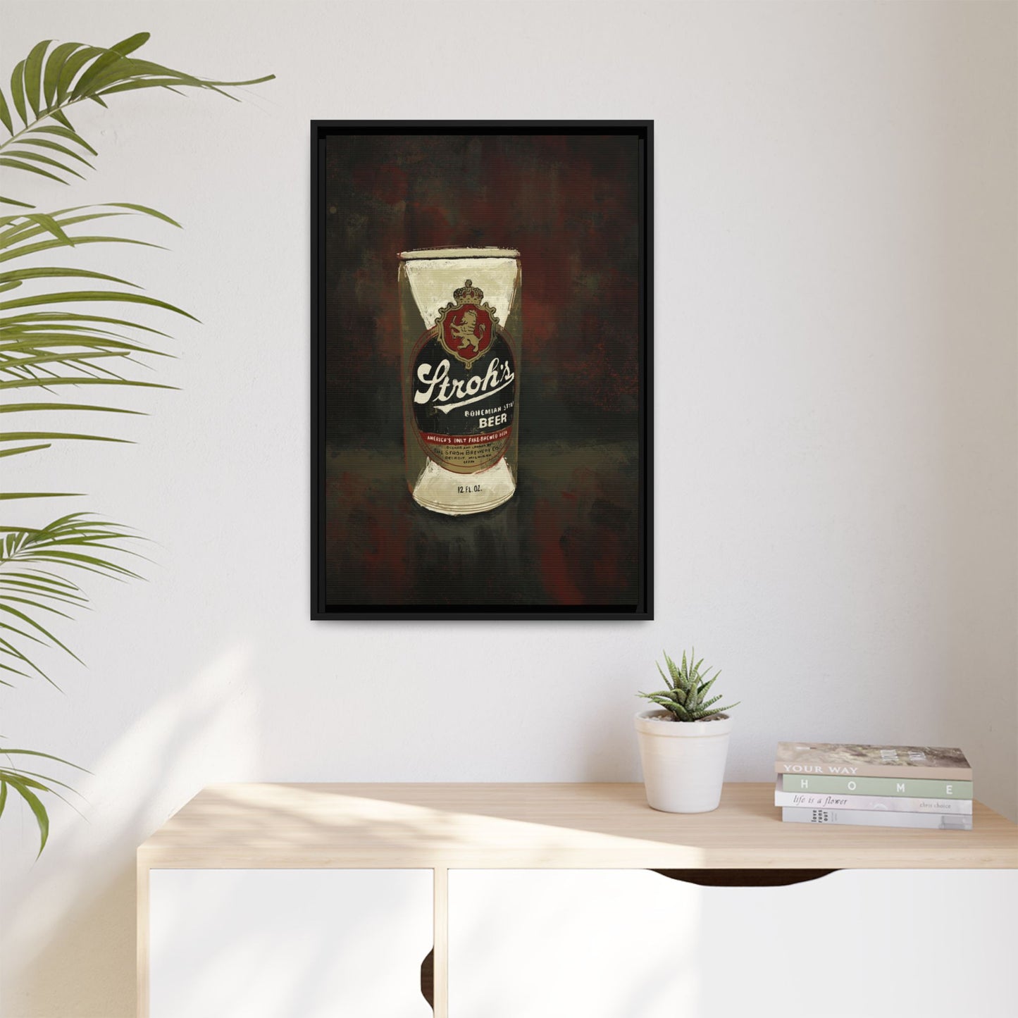 Detroit Classic Can - Gallery Wrapped Print with Black Frame