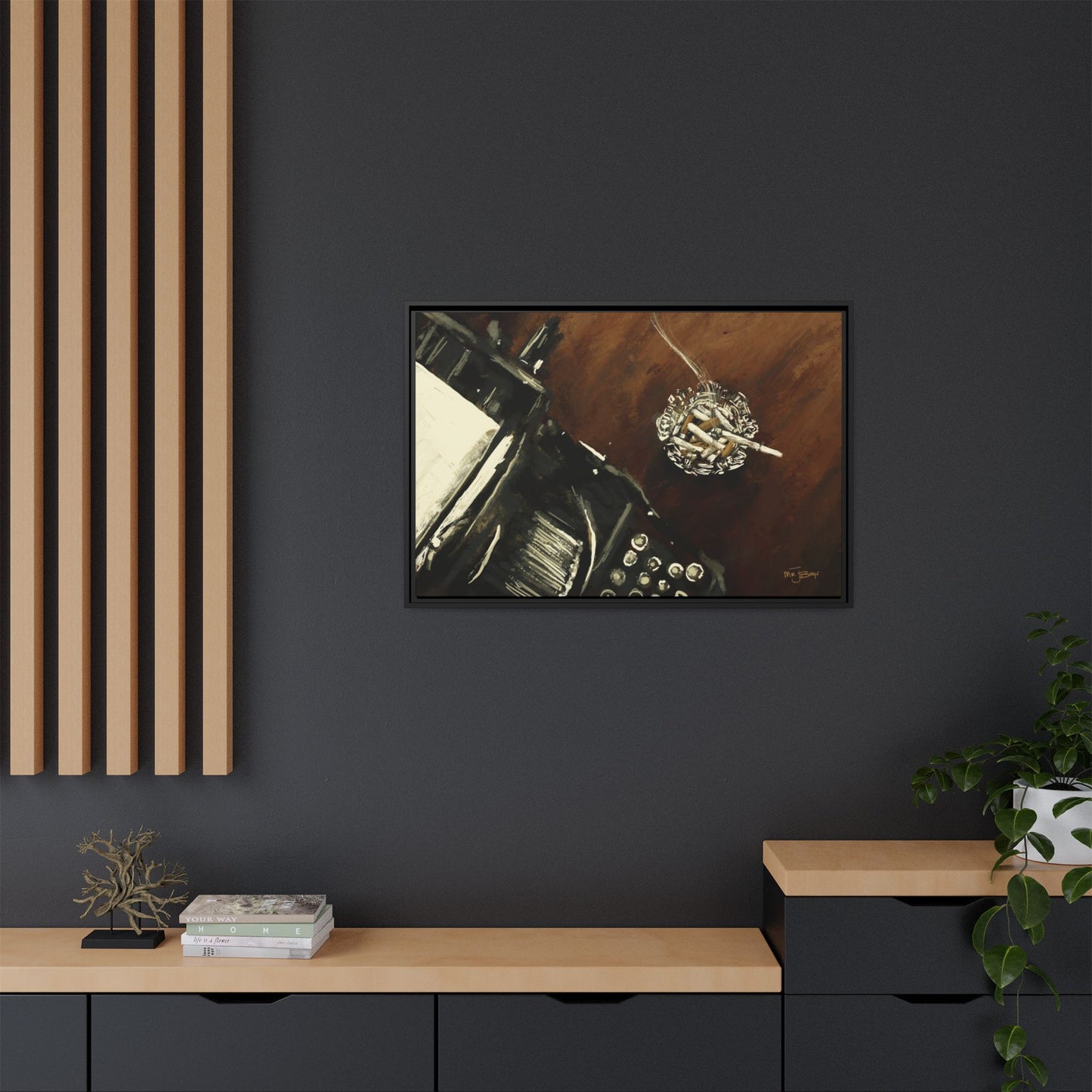 Midnight Inspiration - Gallery Wrapped Canvas with Black Frame