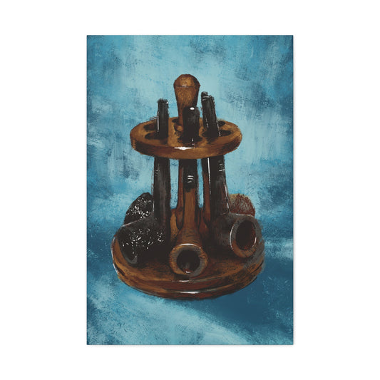 Resting Pipes – Rustic Tobacco Canvas Wall Art