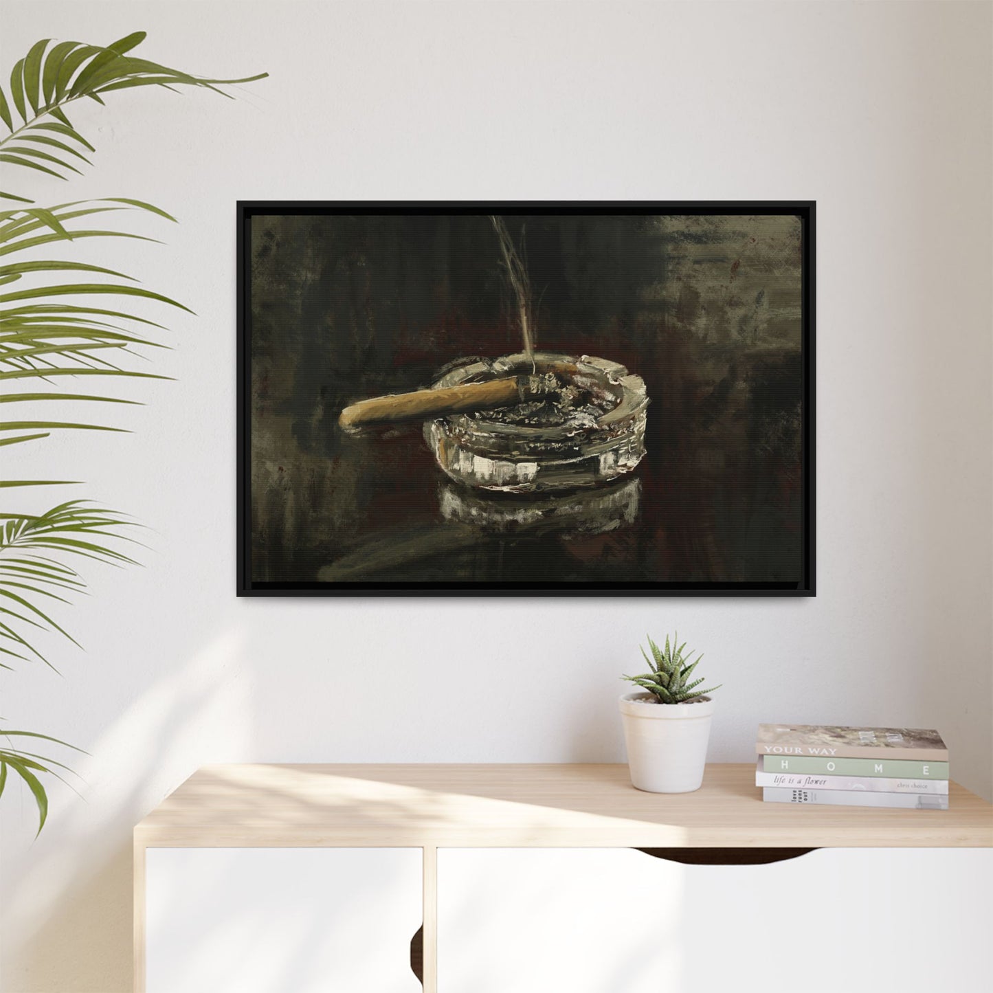 Deep in Contemplation - Gallery Wrapped Canvas with Black Frame