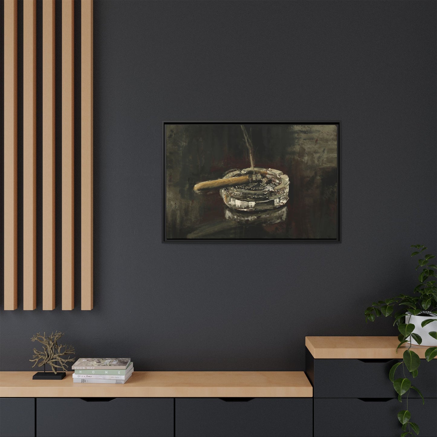 Deep in Contemplation - Gallery Wrapped Canvas with Black Frame