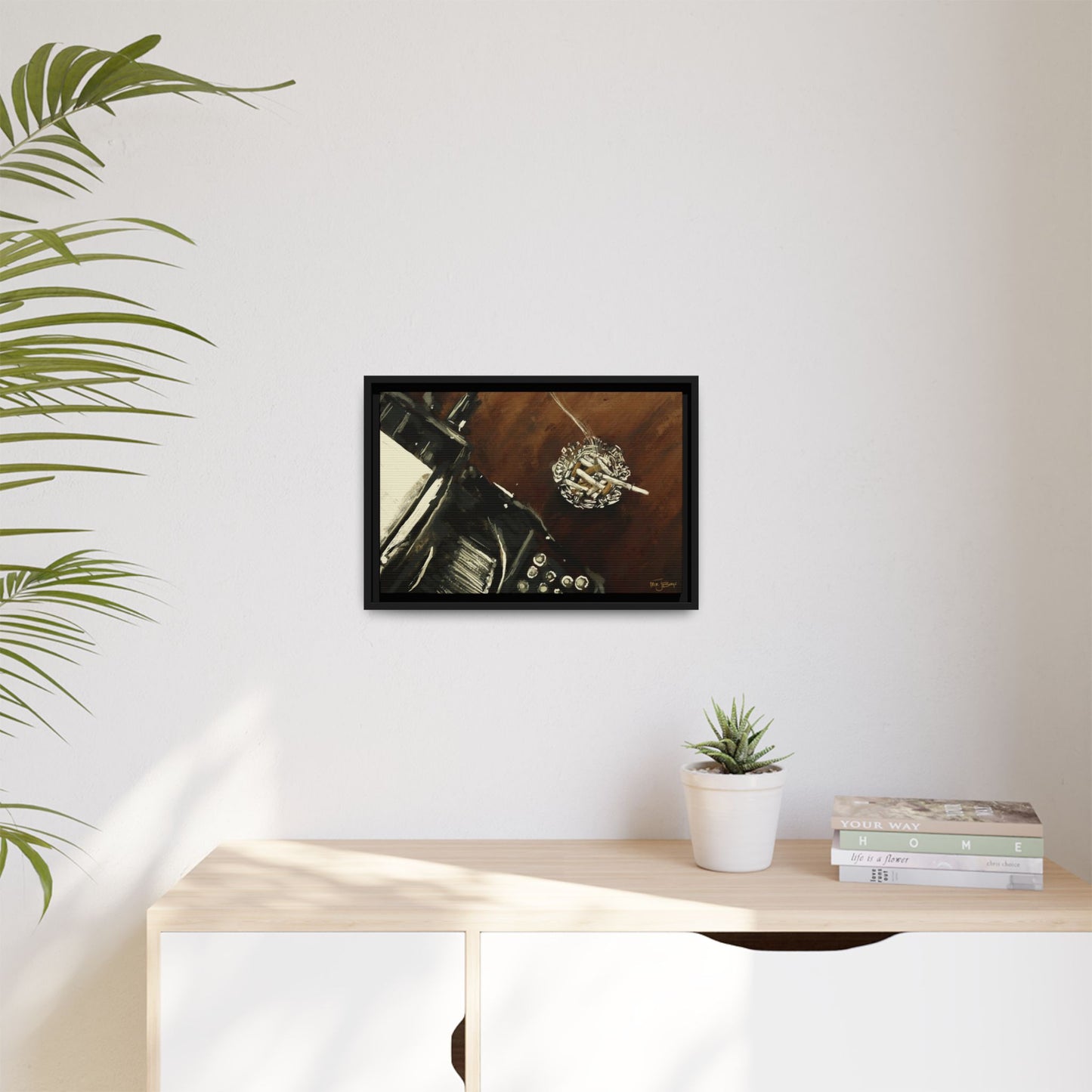 Midnight Inspiration - Gallery Wrapped Canvas with Black Frame