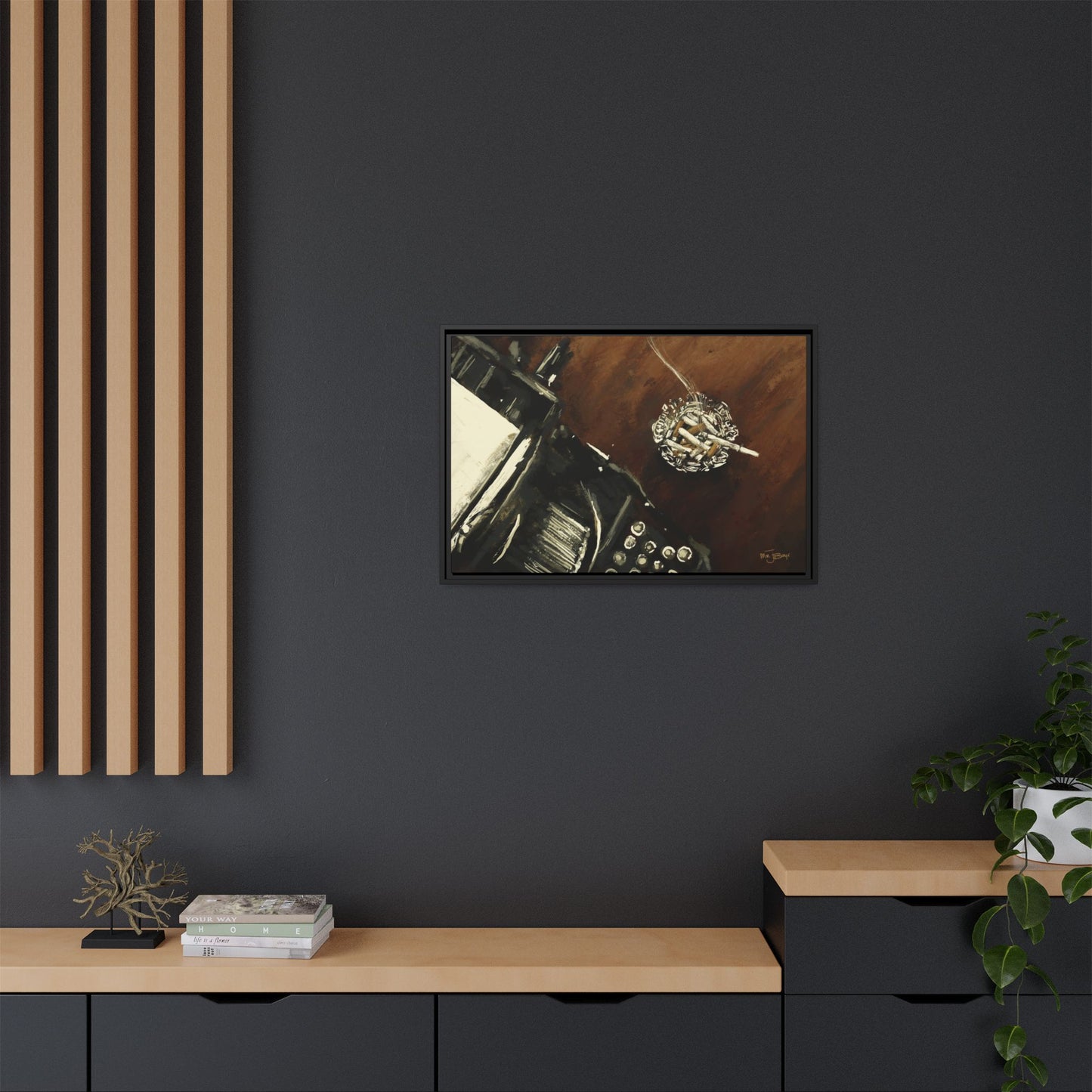 Midnight Inspiration - Gallery Wrapped Canvas with Black Frame