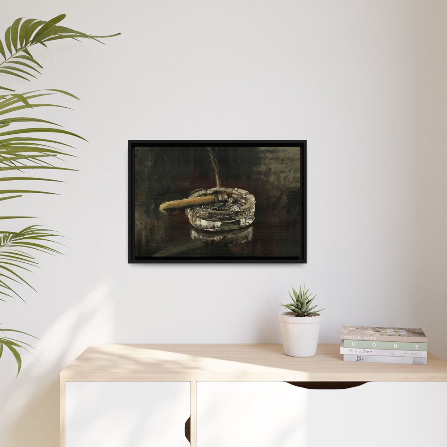 Deep in Contemplation - Gallery Wrapped Canvas with Black Frame