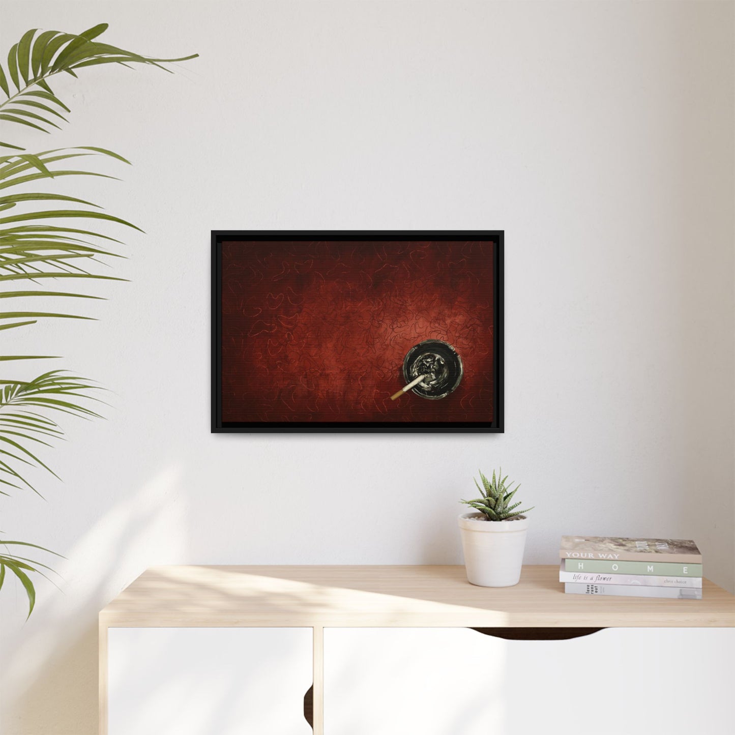 Midnight Diner Still Life - Gallery Wrapped Canvas with Black Frame