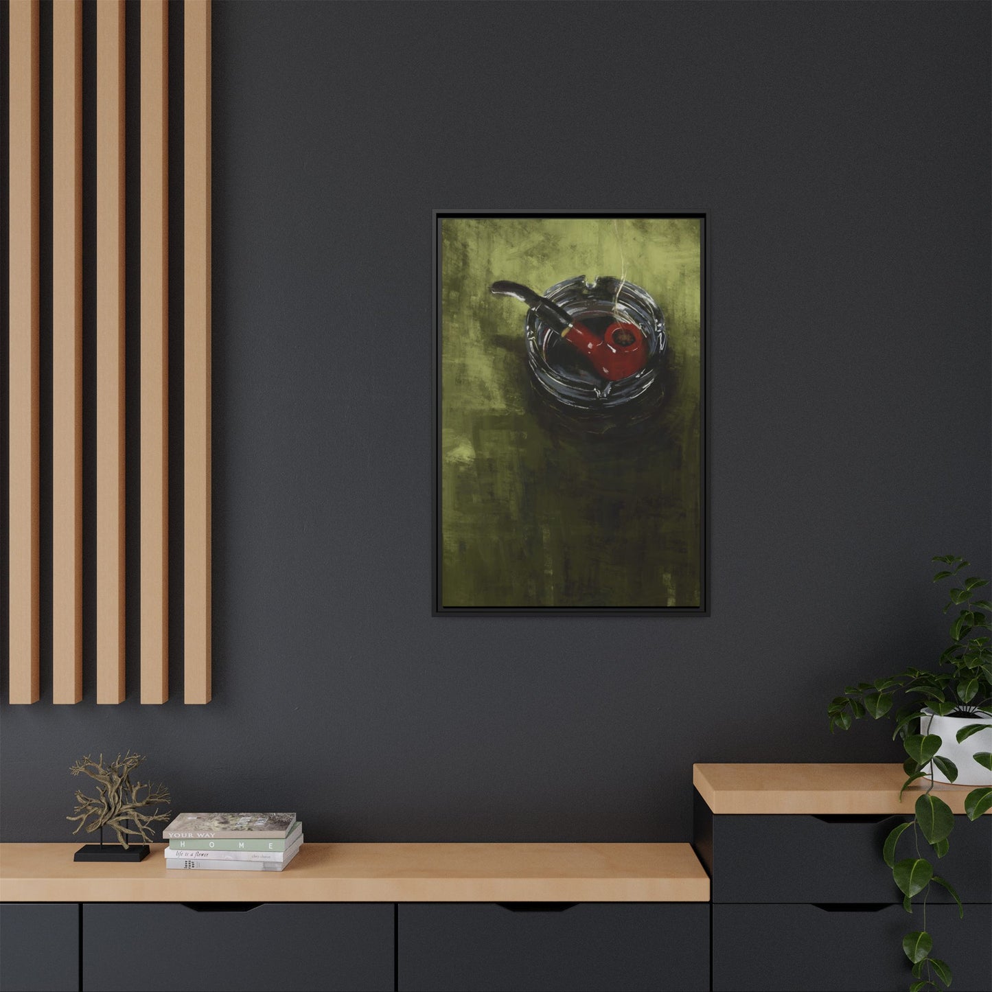 The Quiet Corner -  Gallery Wrapped Print with Black Frame