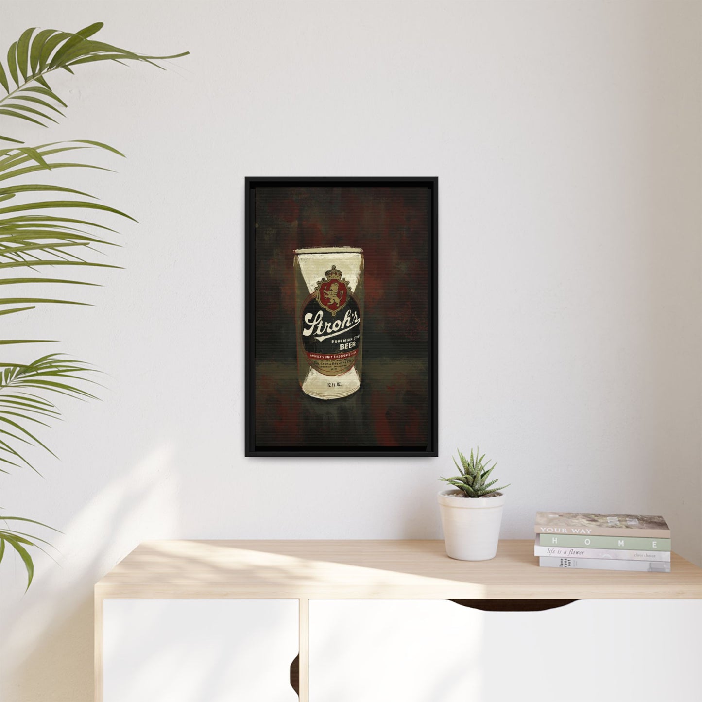 Detroit Classic Can - Gallery Wrapped Print with Black Frame