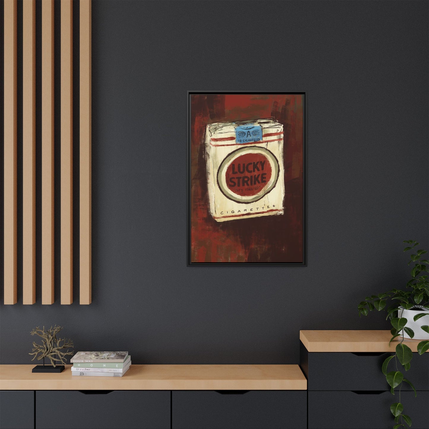 Lucky Burn - Gallery Wrapped Print with Black Frame