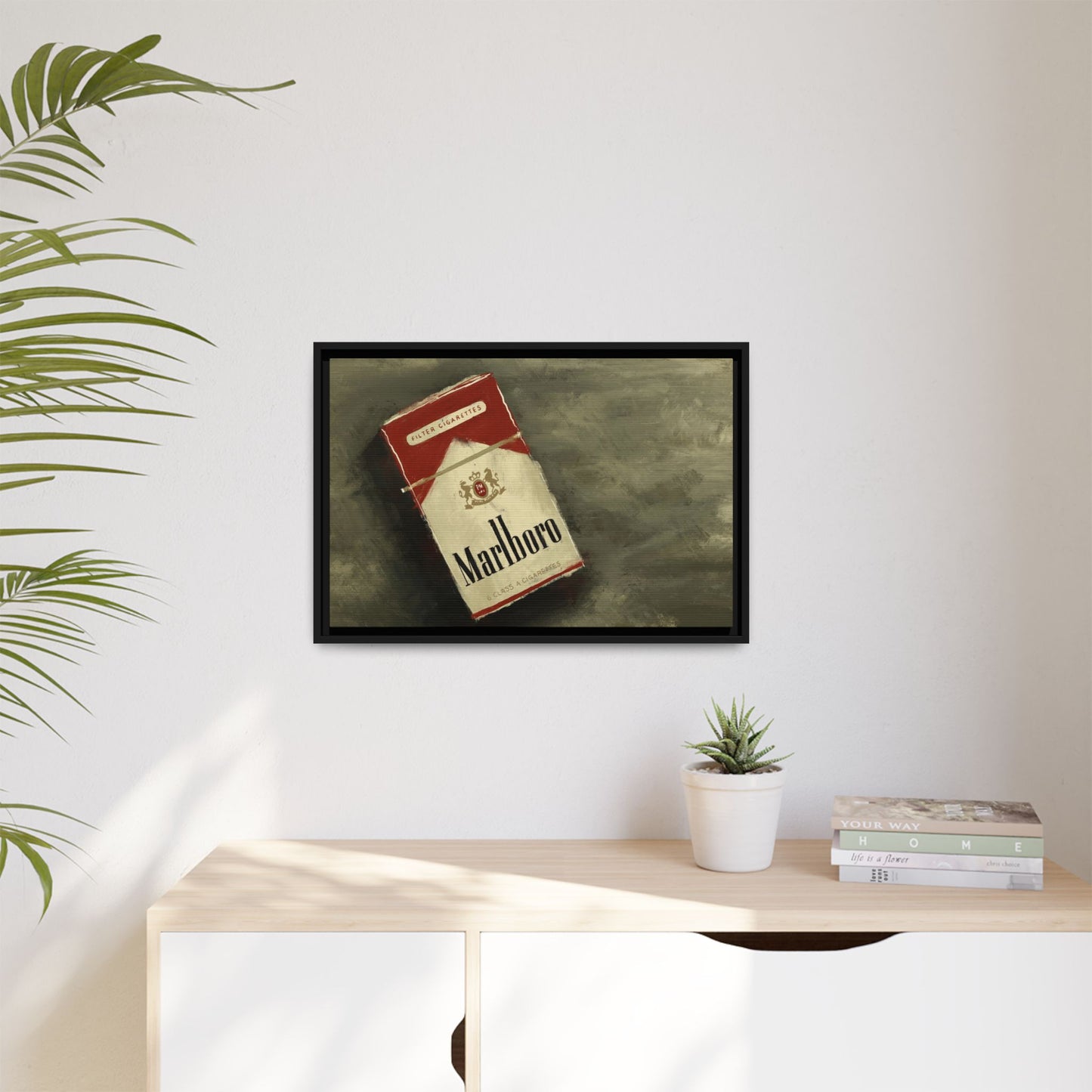 Vintage Reds - Gallery Wrapped Canvas with Black Frame