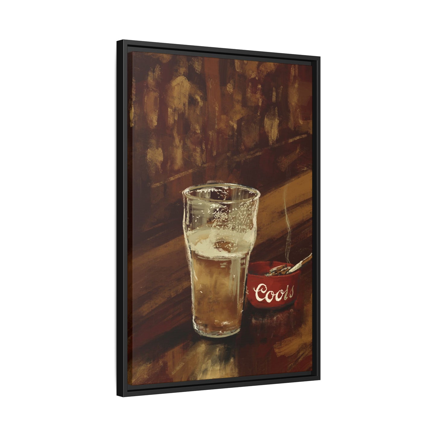 One for the Road Framed Canvas Ar
