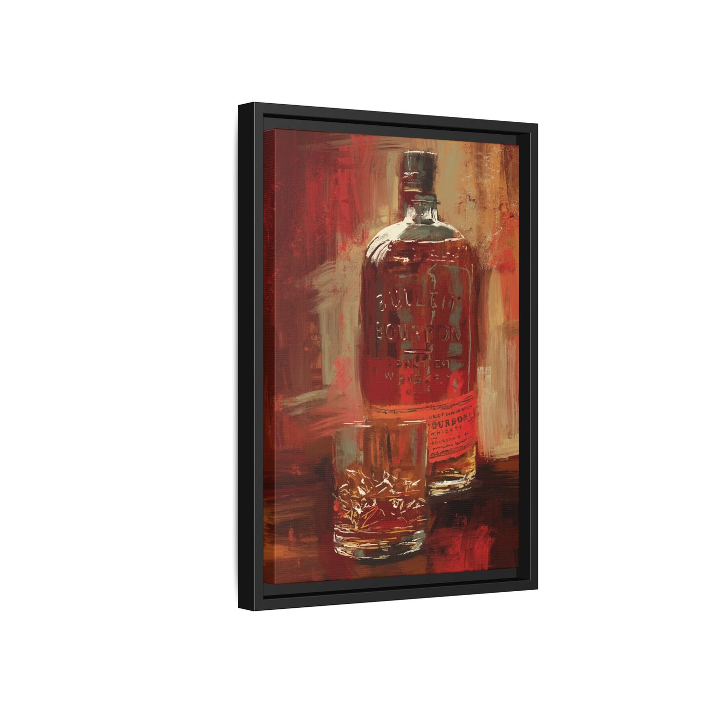 Frontier Pour - Gallery Wrapped Print with Black Frame