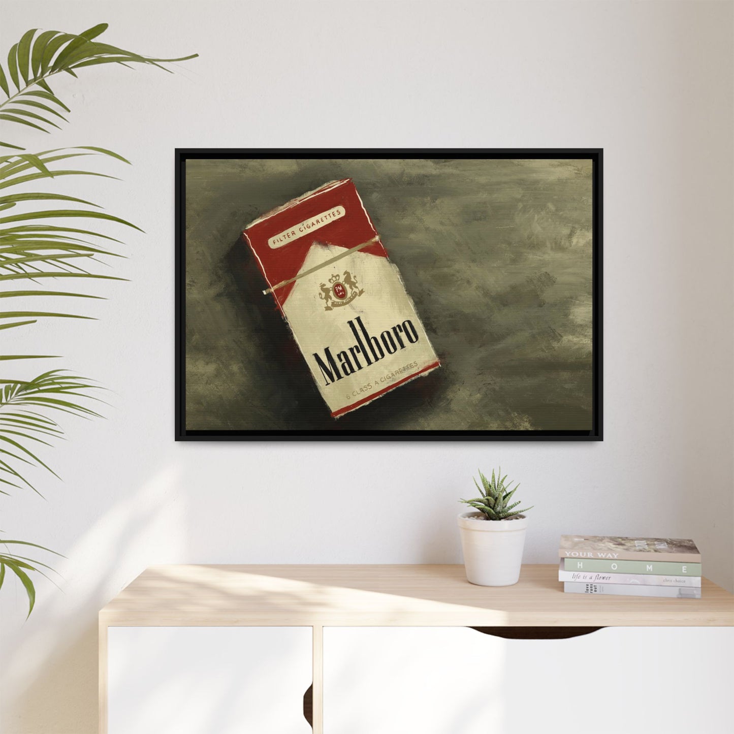 Vintage Reds - Gallery Wrapped Canvas with Black Frame