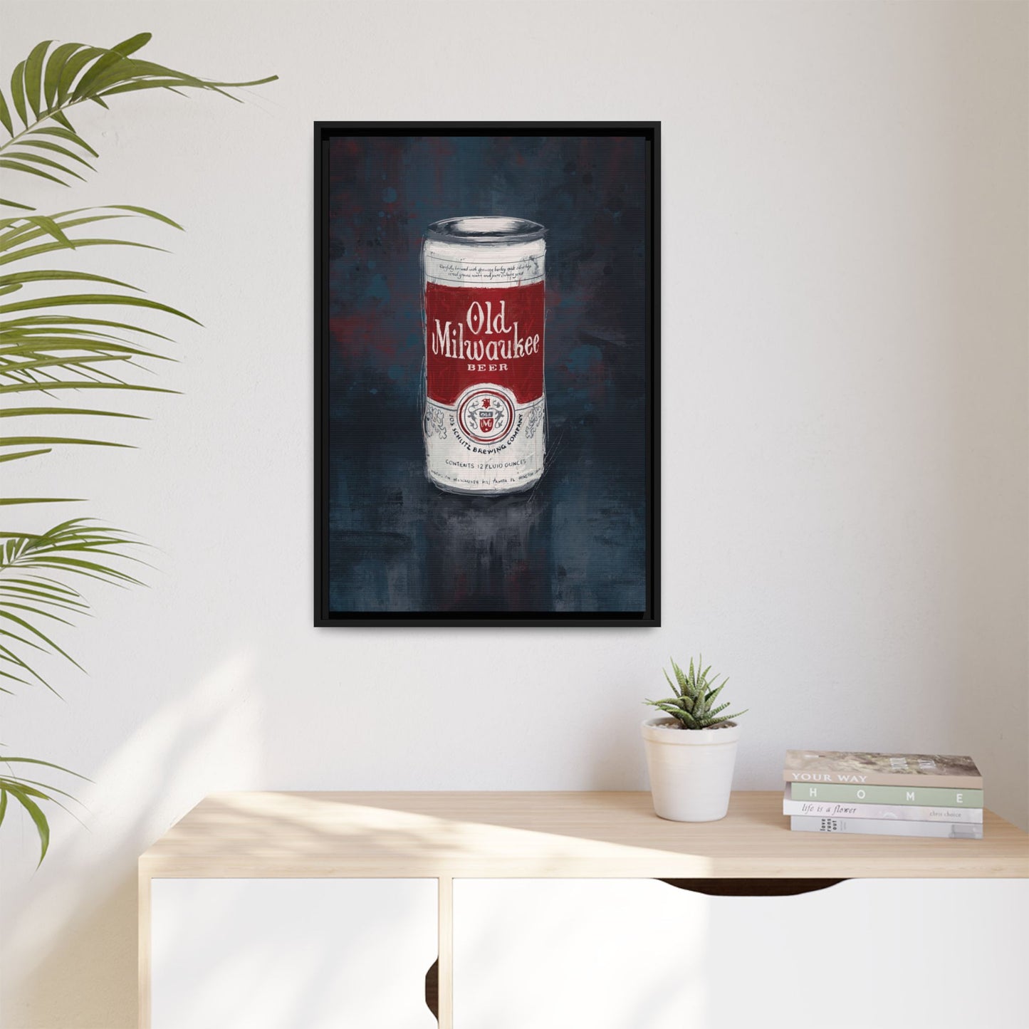 Red Label Memories - Gallery Wrapped Print with Black Frame