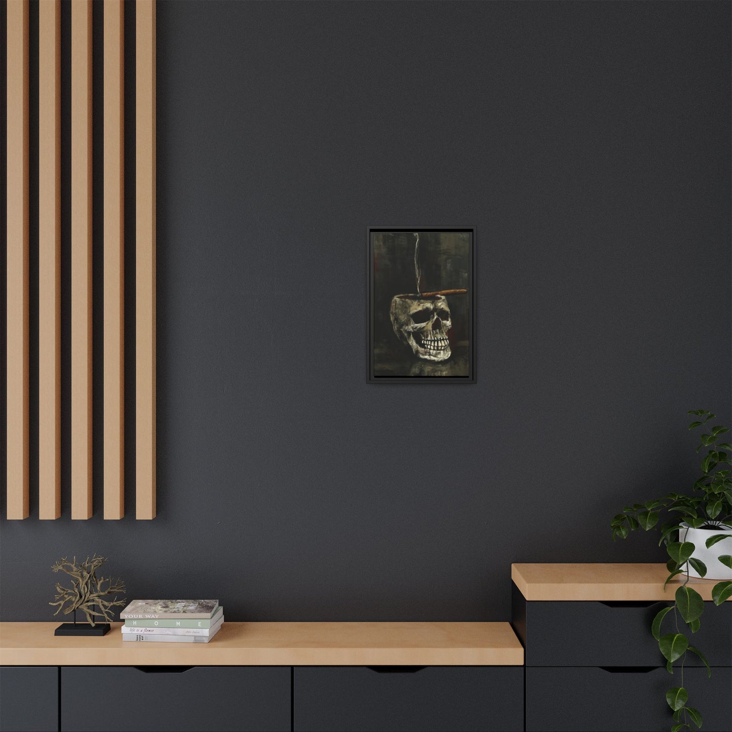 Evening Ritual -  Gallery Wrapped Print with Black Frame