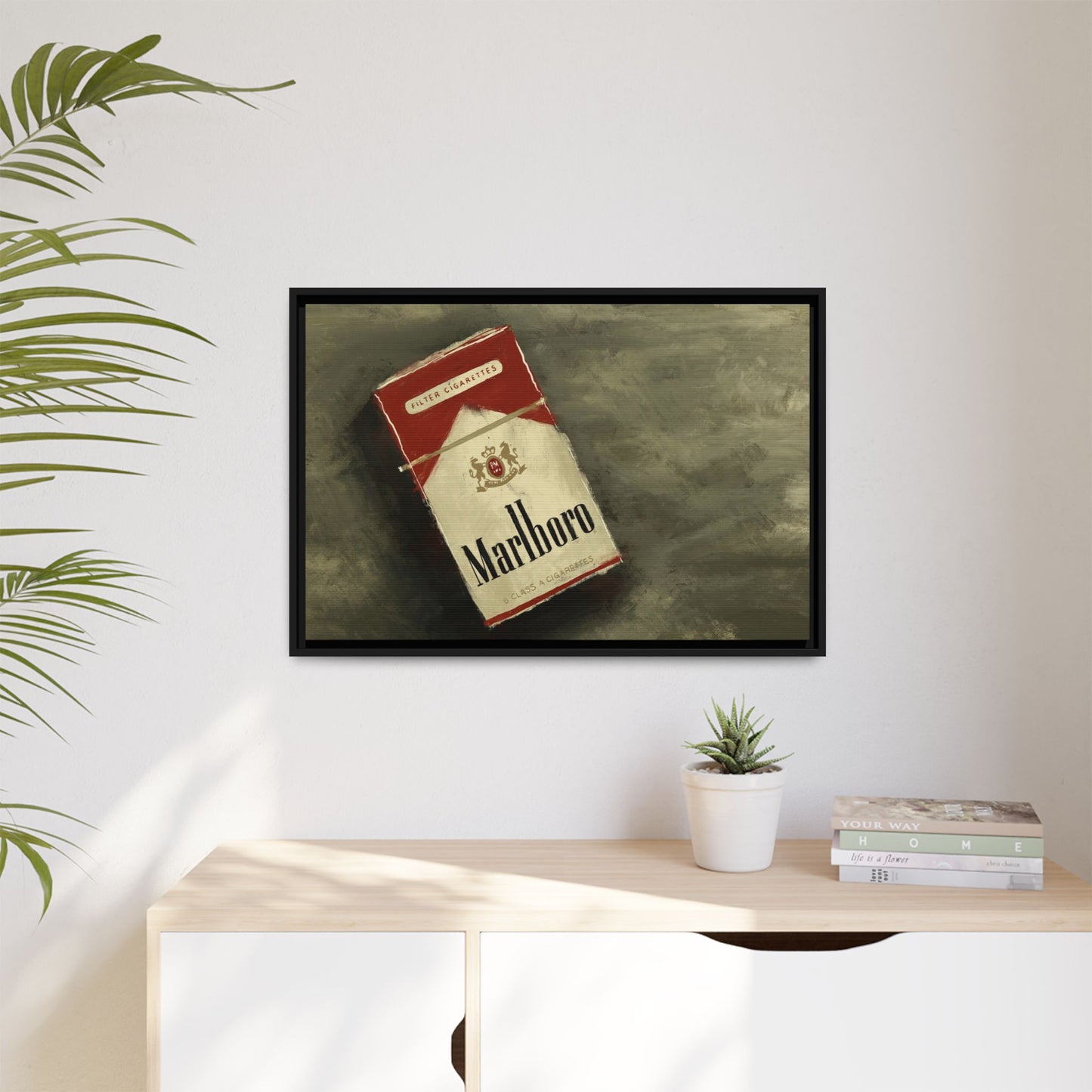 Vintage Reds - Gallery Wrapped Canvas with Black Frame