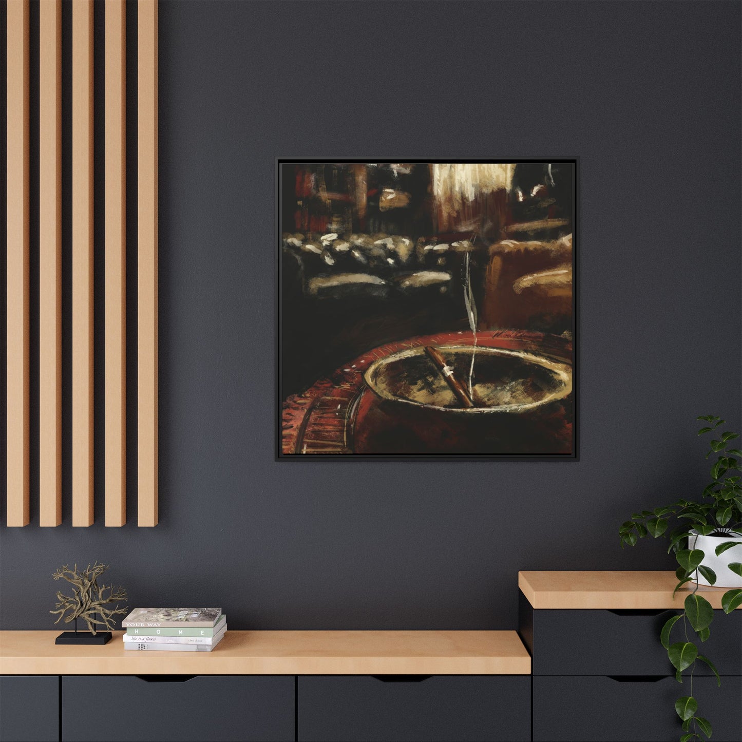 After the Smoke Clears - Framed Canvas
