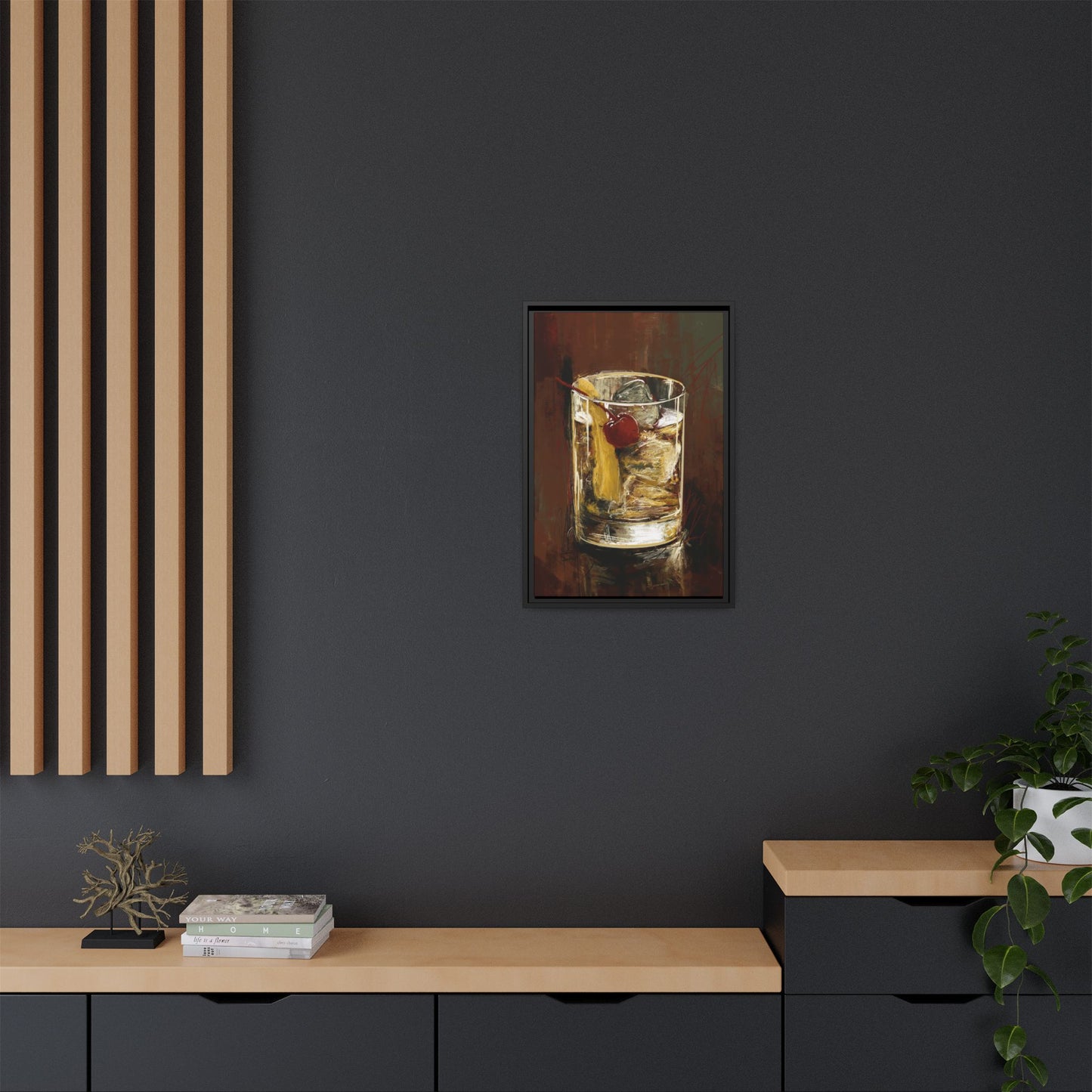 Old Fashion -  Gallery Wrapped Print with Black Frame