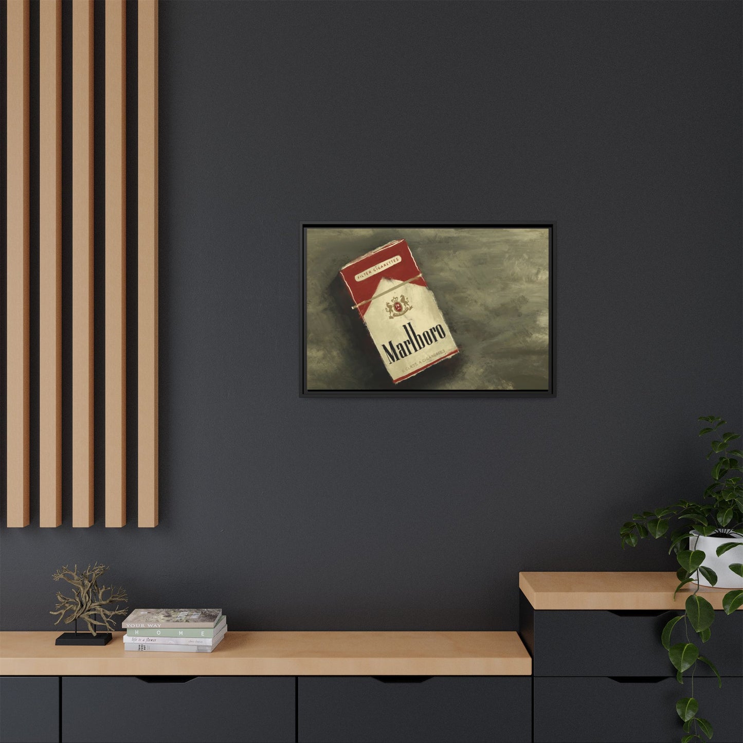 Vintage Reds - Gallery Wrapped Canvas with Black Frame