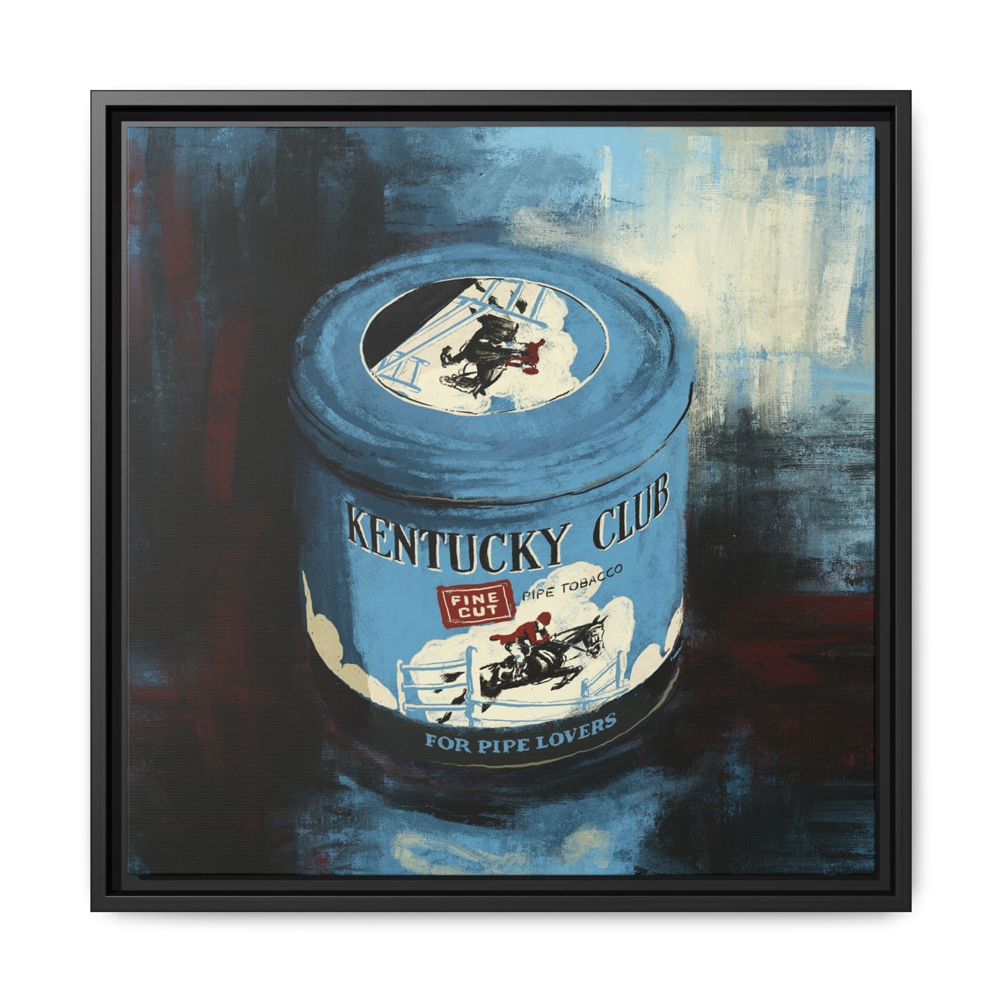 Kentucky Club Pipe Tobacco - Gallery Wrapped Canvas with Frame