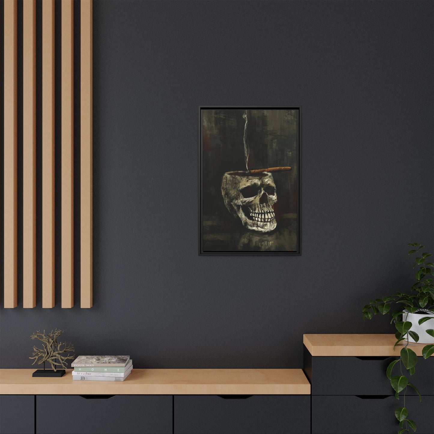 Evening Ritual -  Gallery Wrapped Print with Black Frame