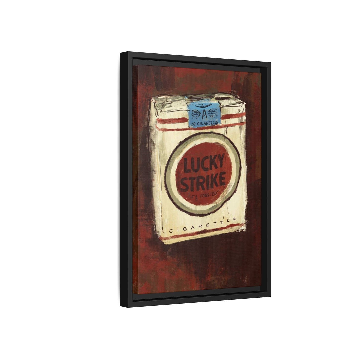 Lucky Burn - Gallery Wrapped Print with Black Frame