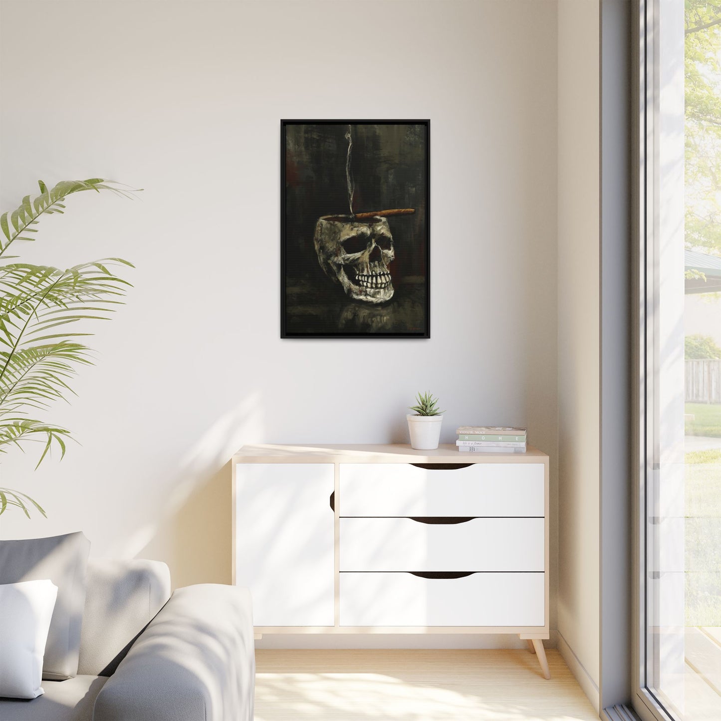 Evening Ritual -  Gallery Wrapped Print with Black Frame