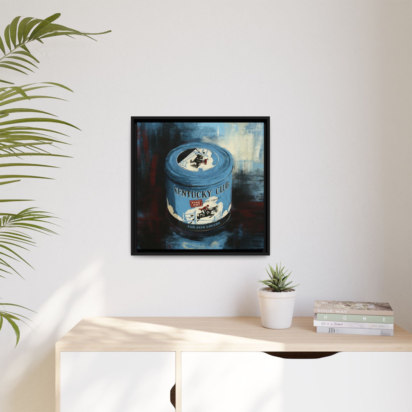 Kentucky Club Pipe Tobacco - Gallery Wrapped Canvas with Frame