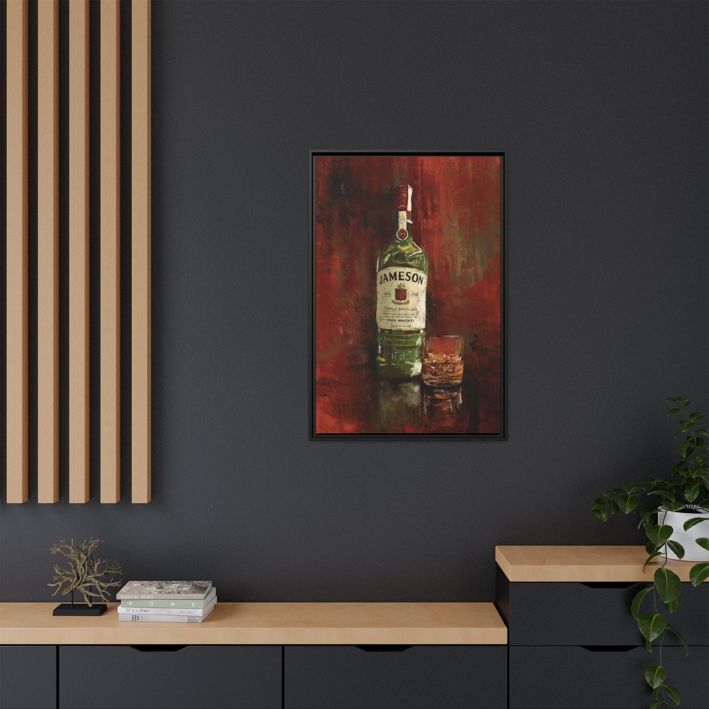 Neat & Cold – Gallery Wrapped Print with Black Frame