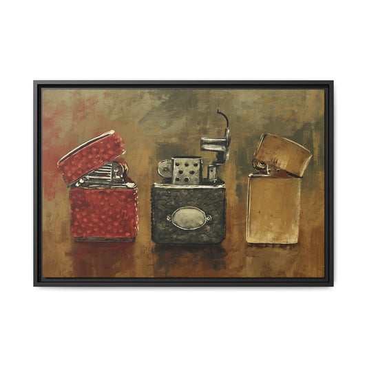 Old Flame - Gallery Wrapped Canvas with Black Frame