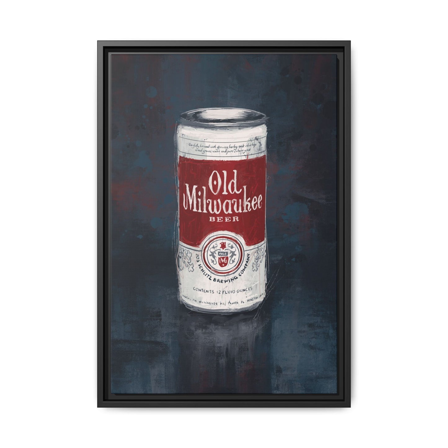 Red Label Memories - Gallery Wrapped Print with Black Frame