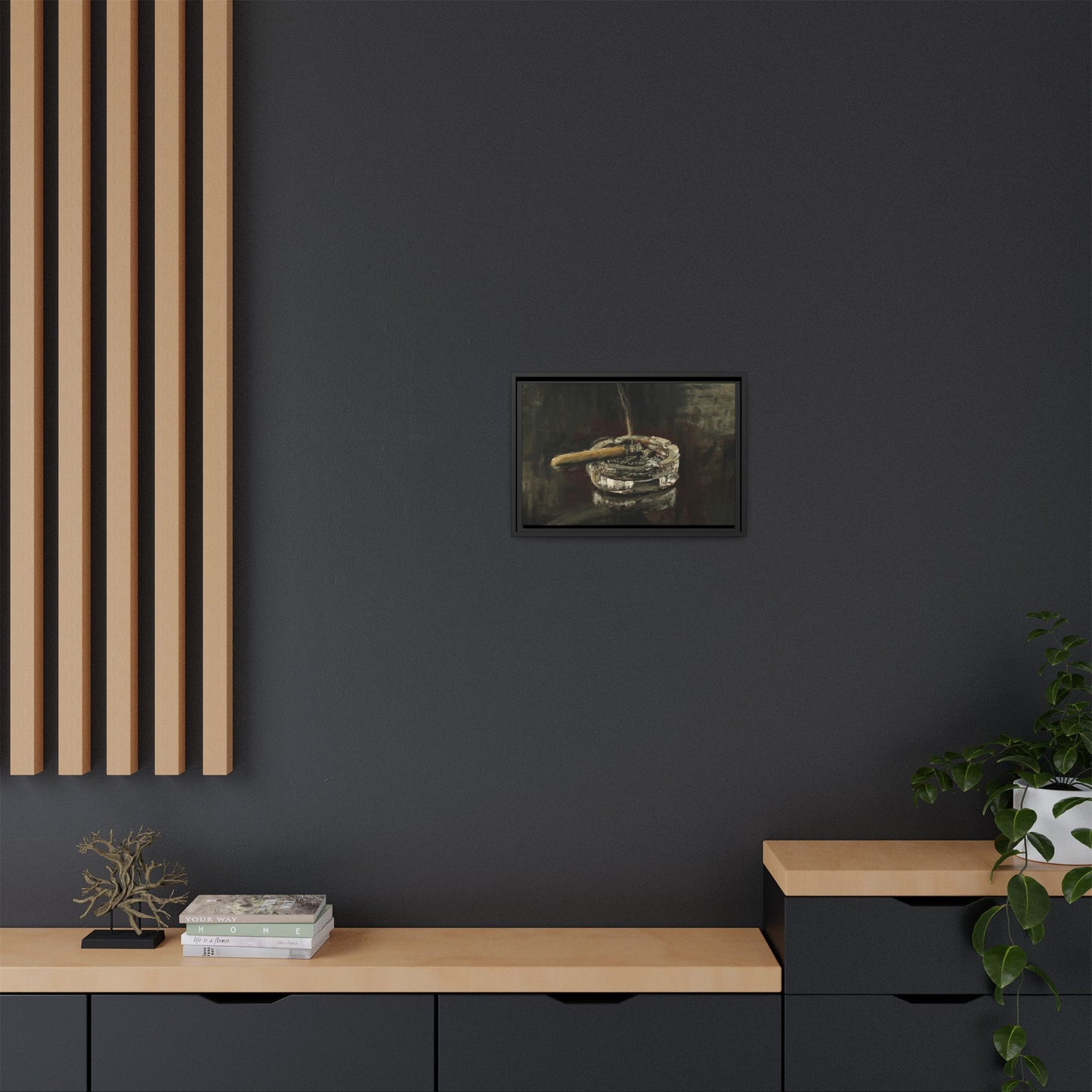 Deep in Contemplation - Gallery Wrapped Canvas with Black Frame
