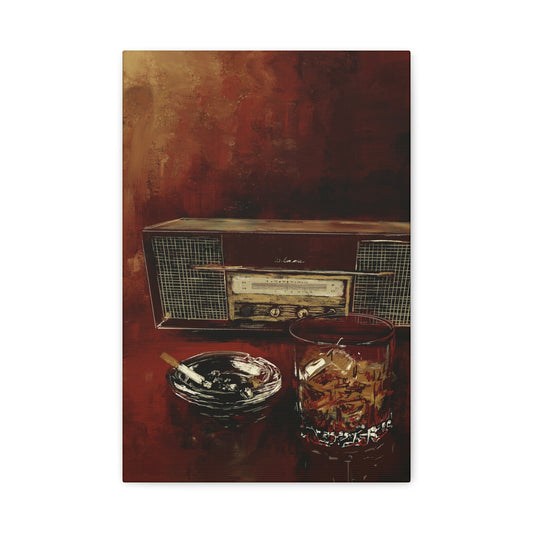 Tuned in with a Slow Pour - Canvas Print