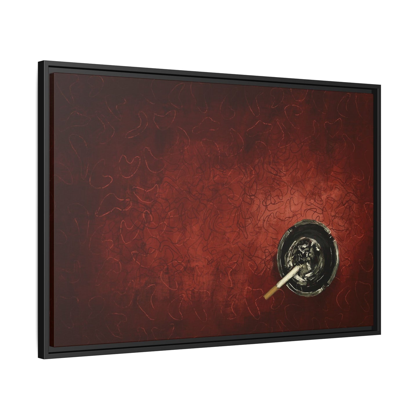 Midnight Diner Still Life - Gallery Wrapped Canvas with Black Frame