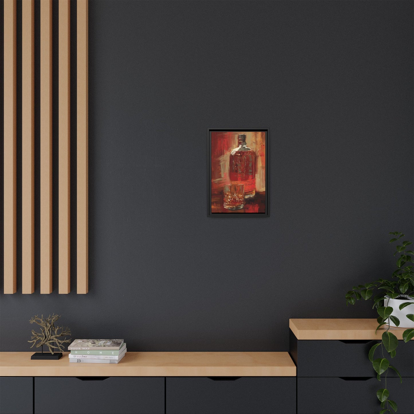 Frontier Pour - Gallery Wrapped Print with Black Frame