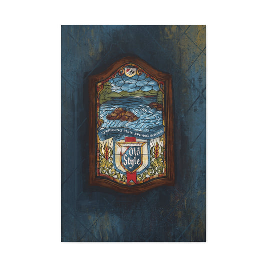 Old World Pour – Stained Glass Barroom Canvas
