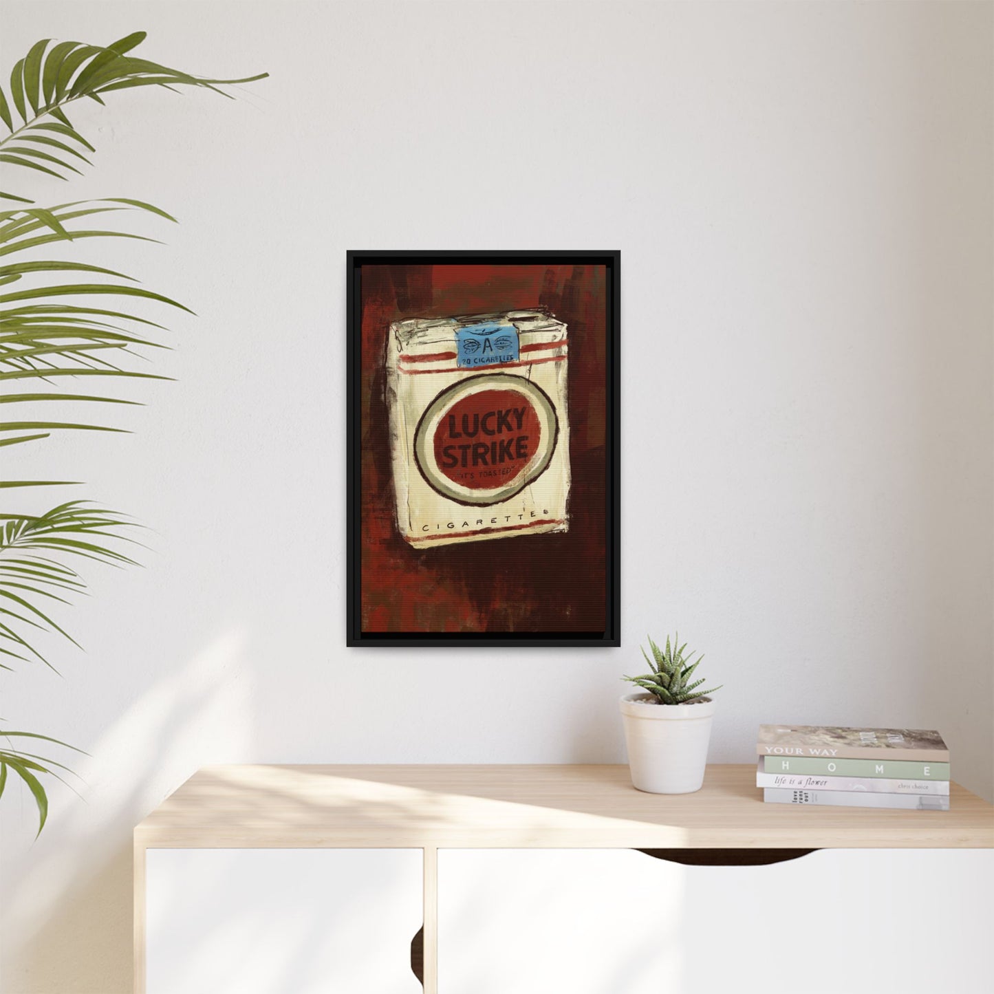 Lucky Burn - Gallery Wrapped Print with Black Frame